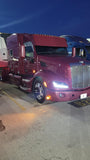 Peterbilt 579 21" Straight Visor with 16 LEDs