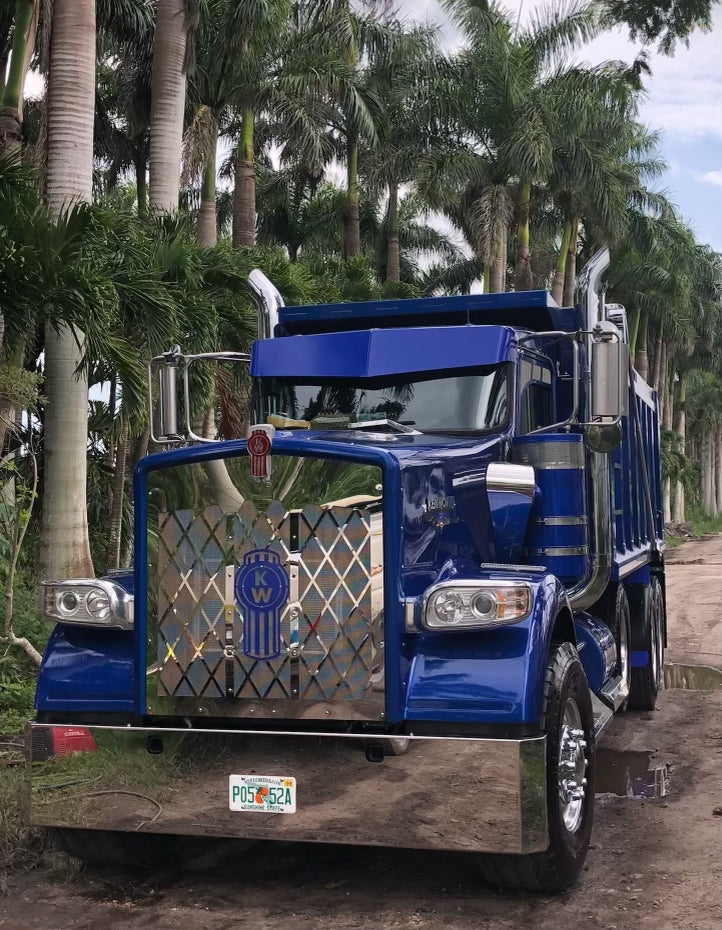 Visera lisa en V Kenworth T600, T660, T800 y W900 para pintura