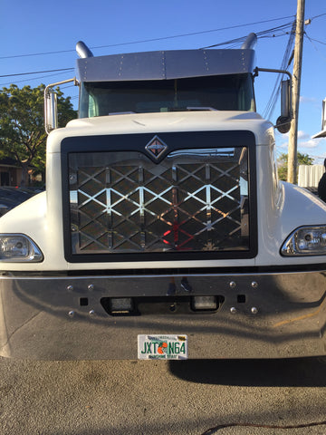 GRILLe NEW WITH MESH AND BIG DIAMONDS