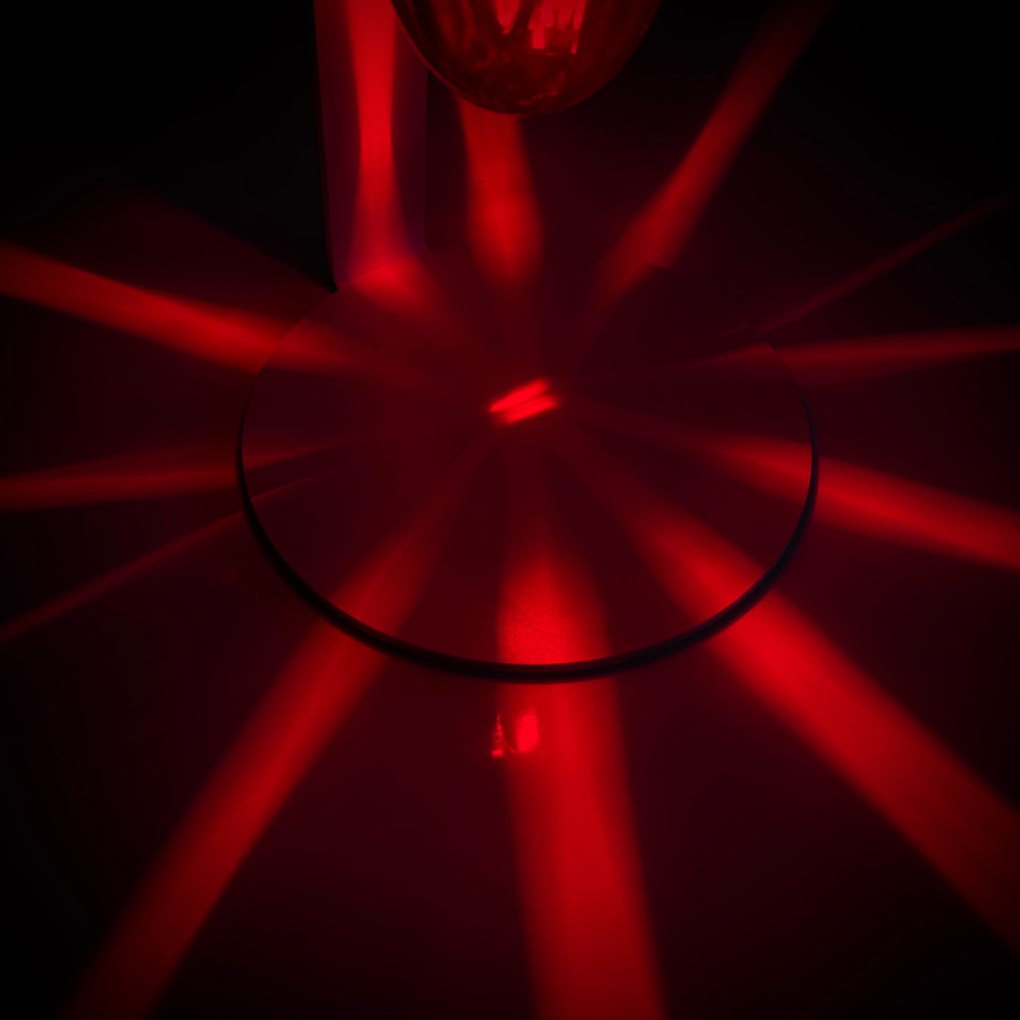 LUZ DE SANDÍA DE CRISTAL - LENTE TRANSPARENTE/LED ROJO