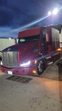 Peterbilt 579 21" Straight Visor with 16 LEDs