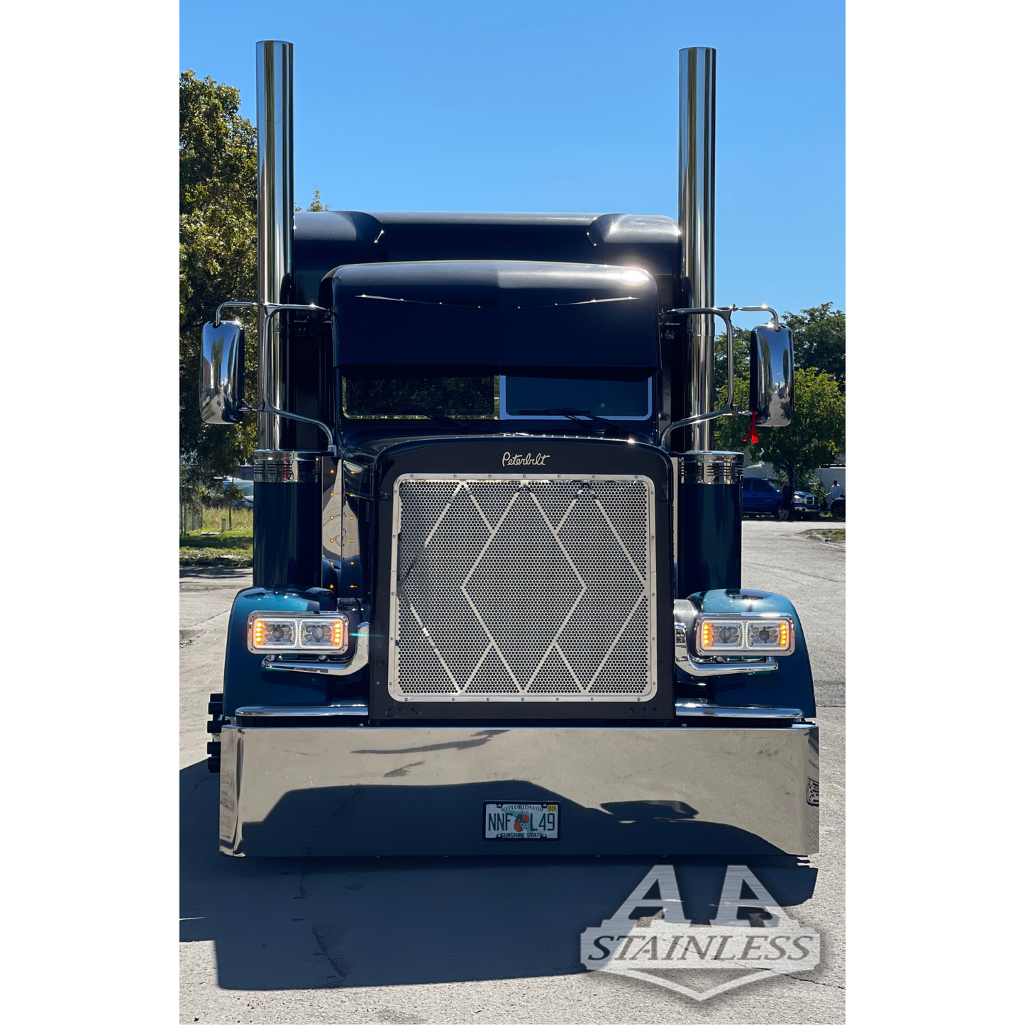 Kit de escape de acero inoxidable de 8" para Peterbilt 379 / 389