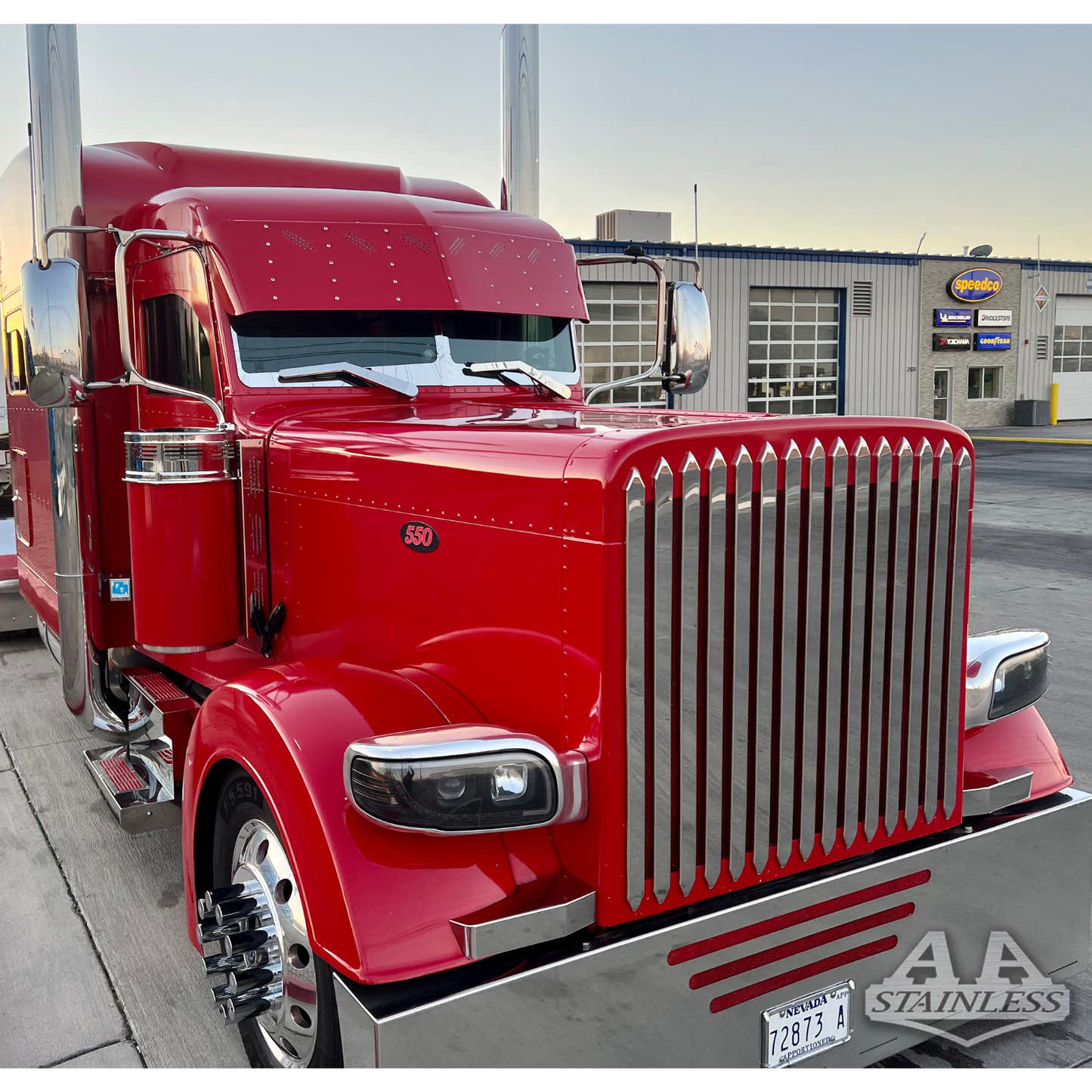 BARRA DE LUCES PARA FILTRO DE AIRE PETERBILT 3 LUCES OCULTAS - 3 LÍNEAS DELANTERAS