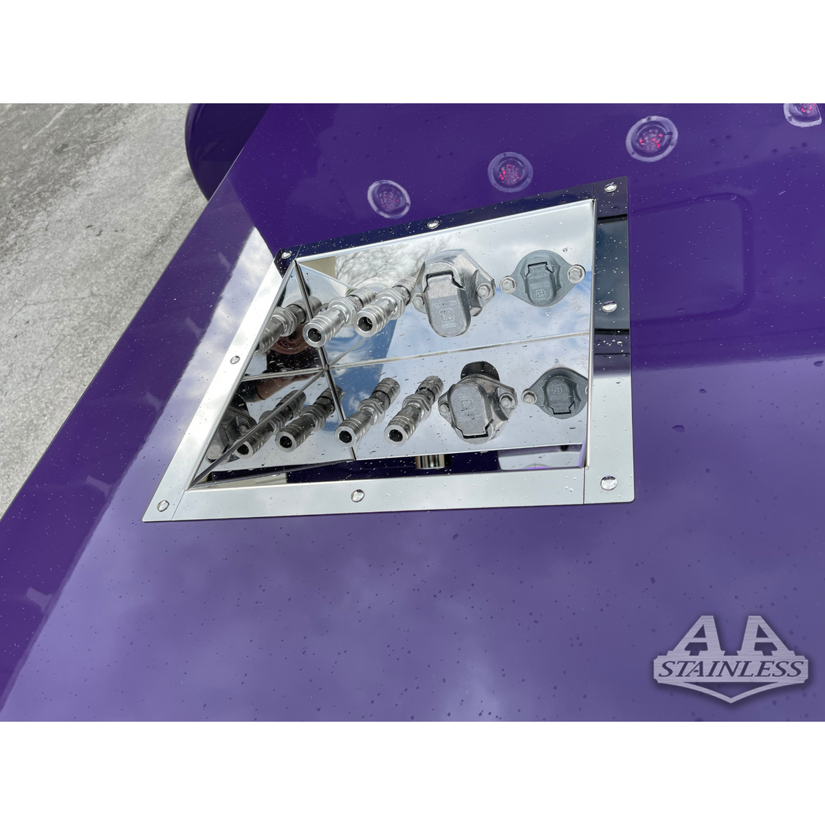 AIRLINE BOX 2 AIR 2 ELECTRIC FOR DECK PLATE A&A Stainless Steel