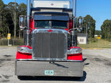 Peterbilt 300 Series Reverse Bowtie Visor with 10 LED's