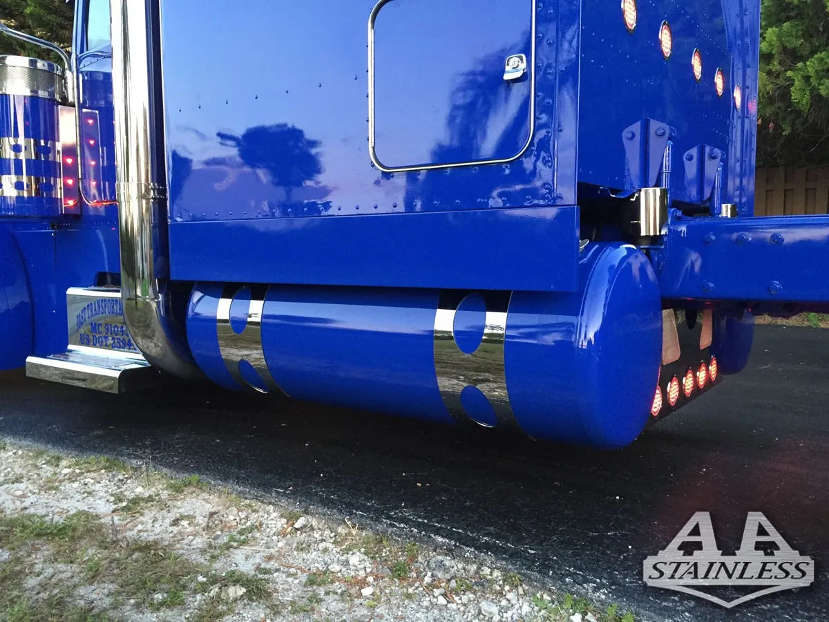 FUEL TANK STRAPS 10" OVALS FREIGHTLINER A&A Stainless Steel