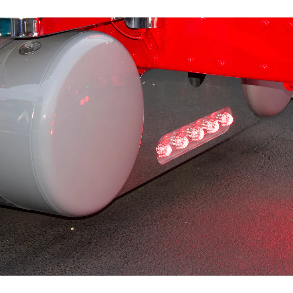 Panel de extensión del tanque de combustible 14G con orificios para luces (Kenworth)