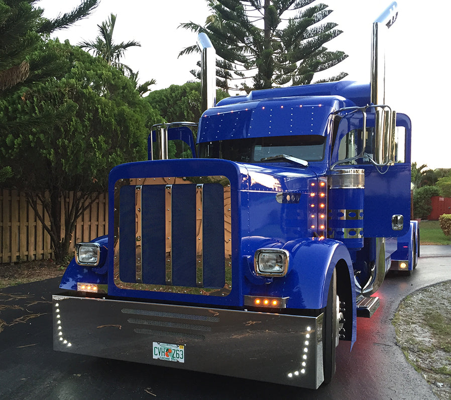 Parachoques de 20" Peterbilt 379 y 389 con 18 LED (estilo bastón)