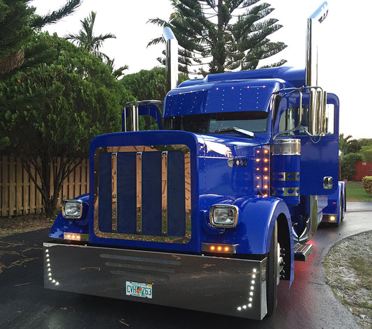 Parachoques de 20" Peterbilt 379 y 389 con 18 LED (estilo bastón)