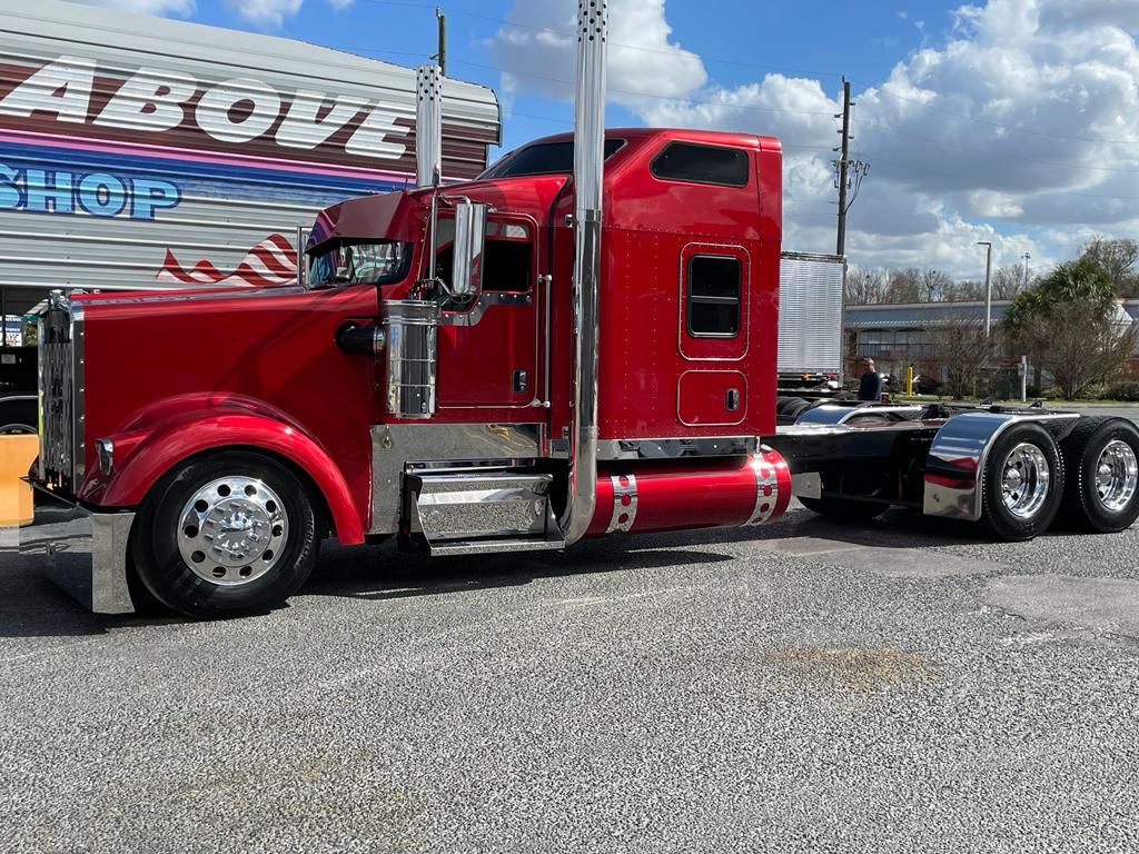 Kit de escape de acero inoxidable de 8" para Kenworth W900