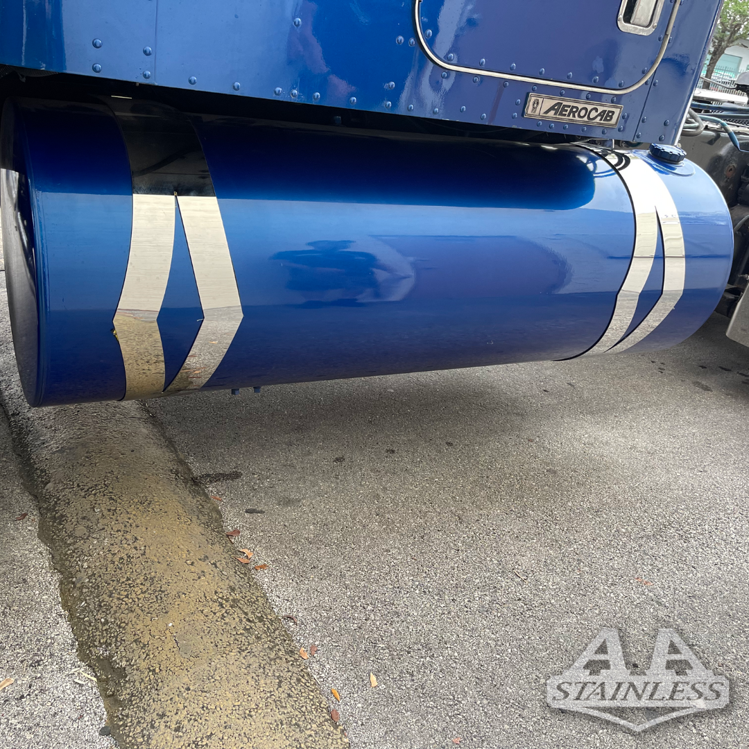 Correas de tanque de combustible Kenworth de 10" estilo diamante
