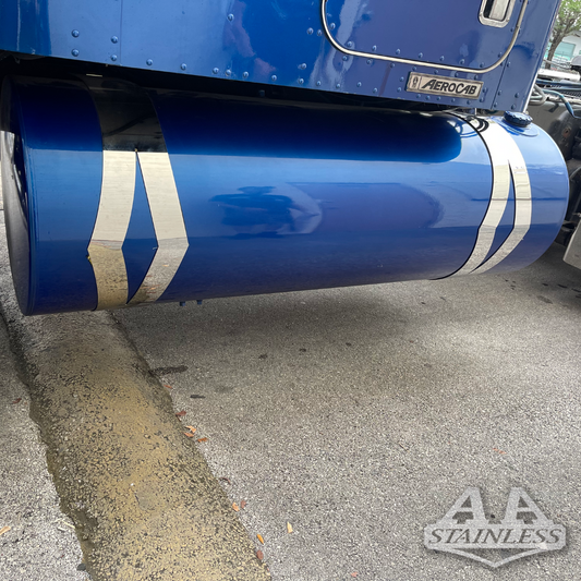 Correas de tanque de combustible Kenworth de 10" estilo diamante