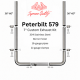 Peterbilt 579 7" Stainless Steel Exhaust Kit