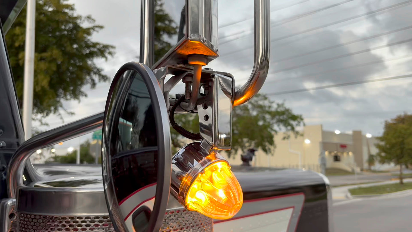 Soporte Universal de Luz de Espejo con Sandía de Vidrio a 45 grados