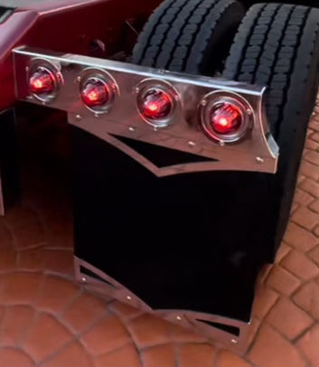 Soporte de guardabarros con orificios para luces de 4"