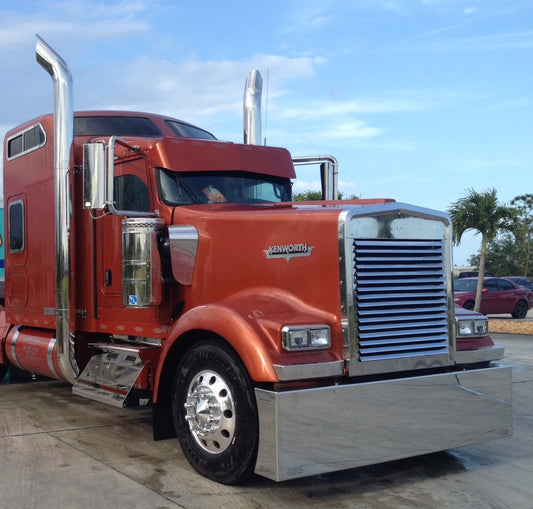 Defensa de Kenworth W900 con 4 LED ocultos (3 líneas)