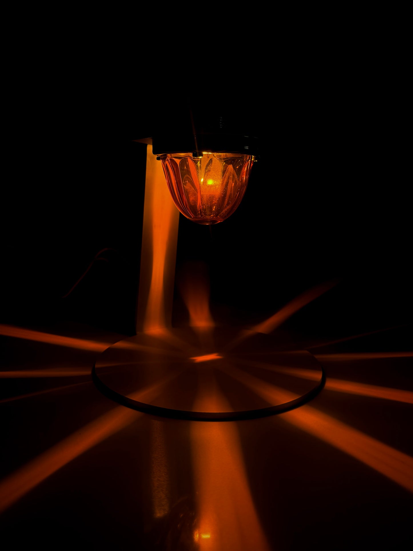 LUZ DE SANDÍA DE CRISTAL - LENTE ÁMBAR/LED ÁMBAR