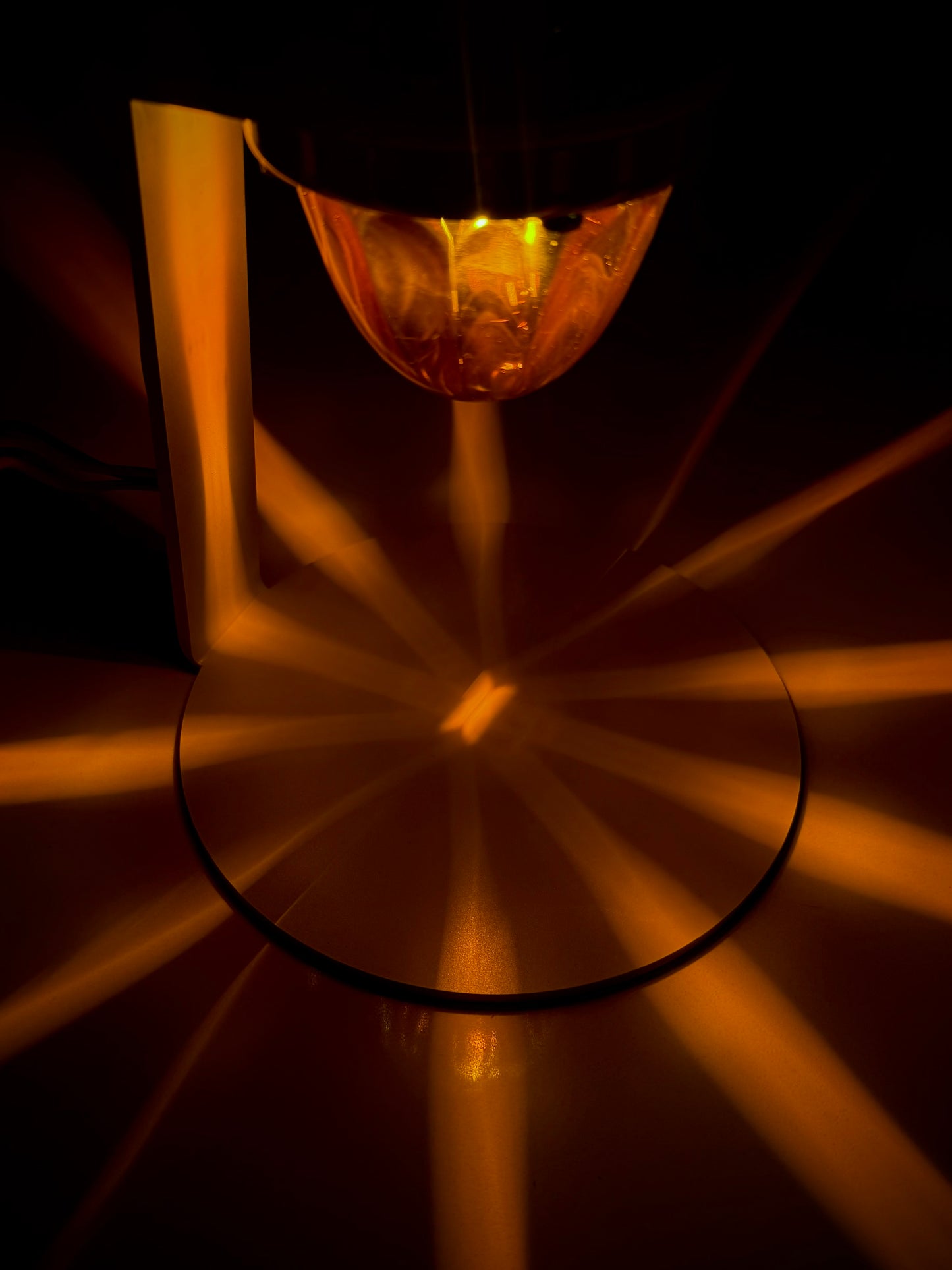LUZ DE SANDÍA DE CRISTAL - LENTE ÁMBAR/LED ÁMBAR