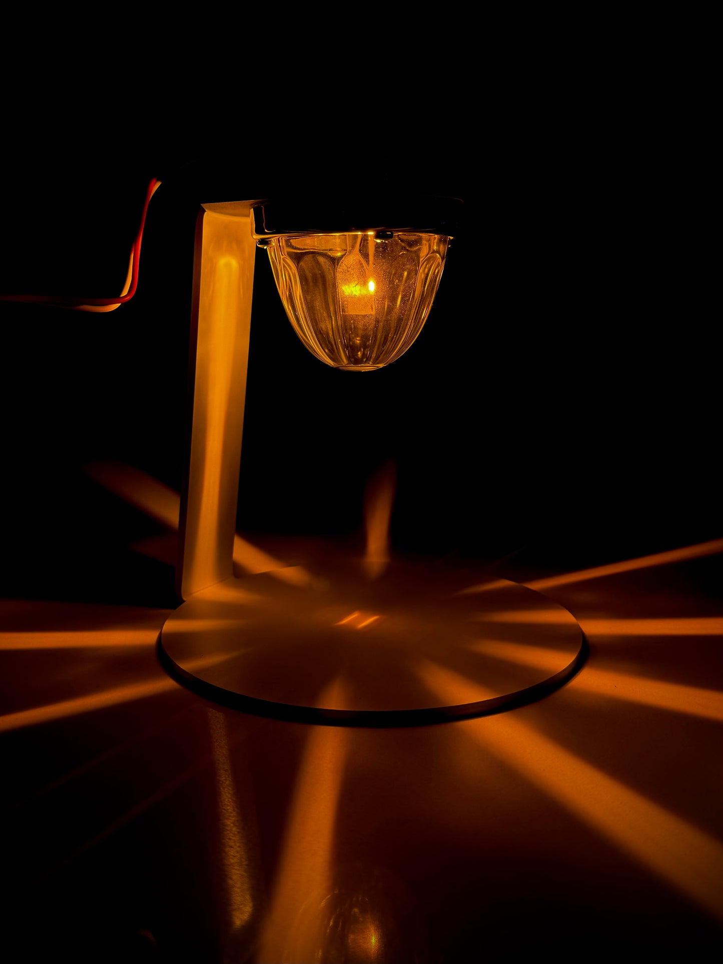 LUZ DE SANDÍA DE CRISTAL - LENTE TRANSPARENTE/LED ÁMBAR
