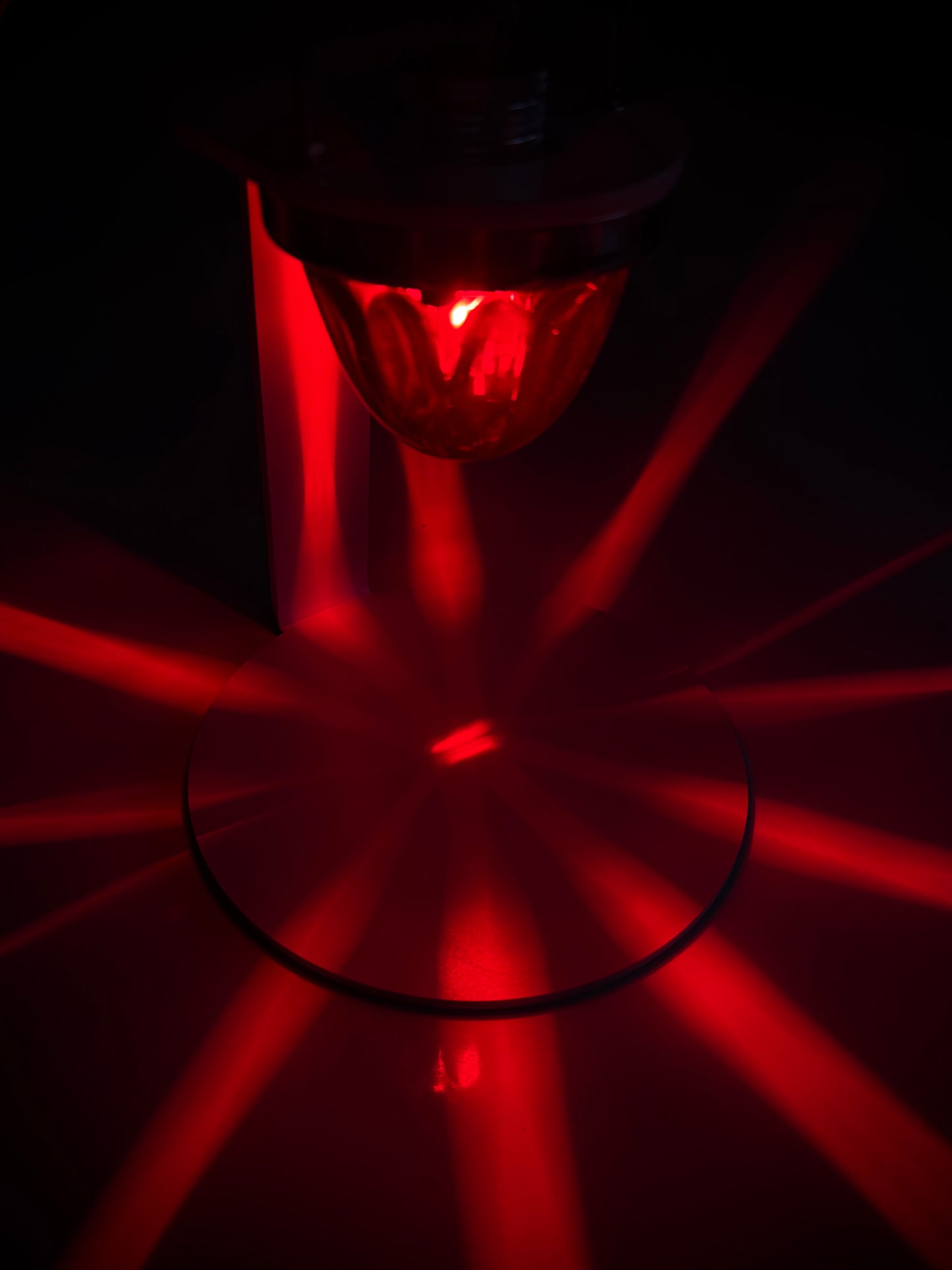 LUZ DE SANDÍA DE CRISTAL - LENTE ROJA/LED ROJO