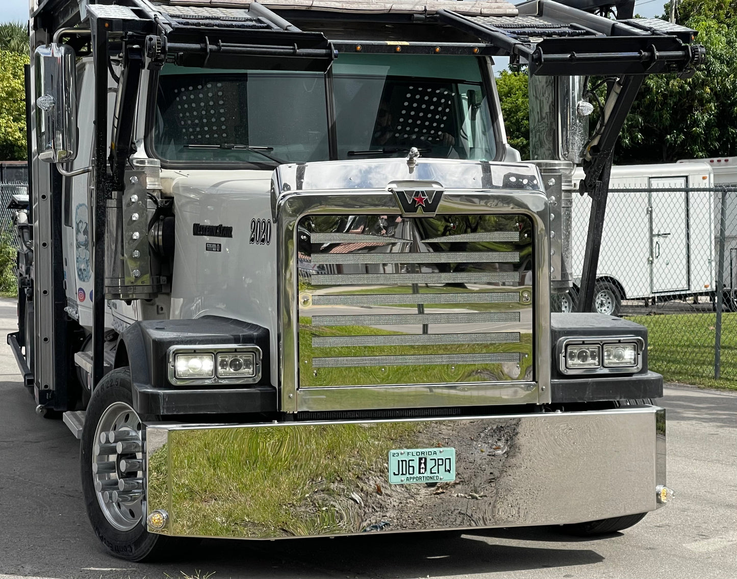 Parrilla de acero inoxidable estilo horizontal Westernstar 4900