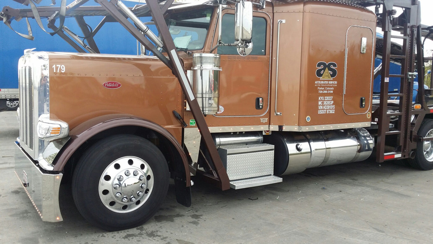 PETERBILT BARRA DE LUCES DEPURADOR DE AIRE 6 LEDS 3/4" FRONTAL- PARA FILTROS PEQUEÑOS CLARO ÁMBAR