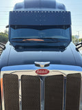 Peterbilt 579 21" Straight Visor w/ 16 3/4" LEDs