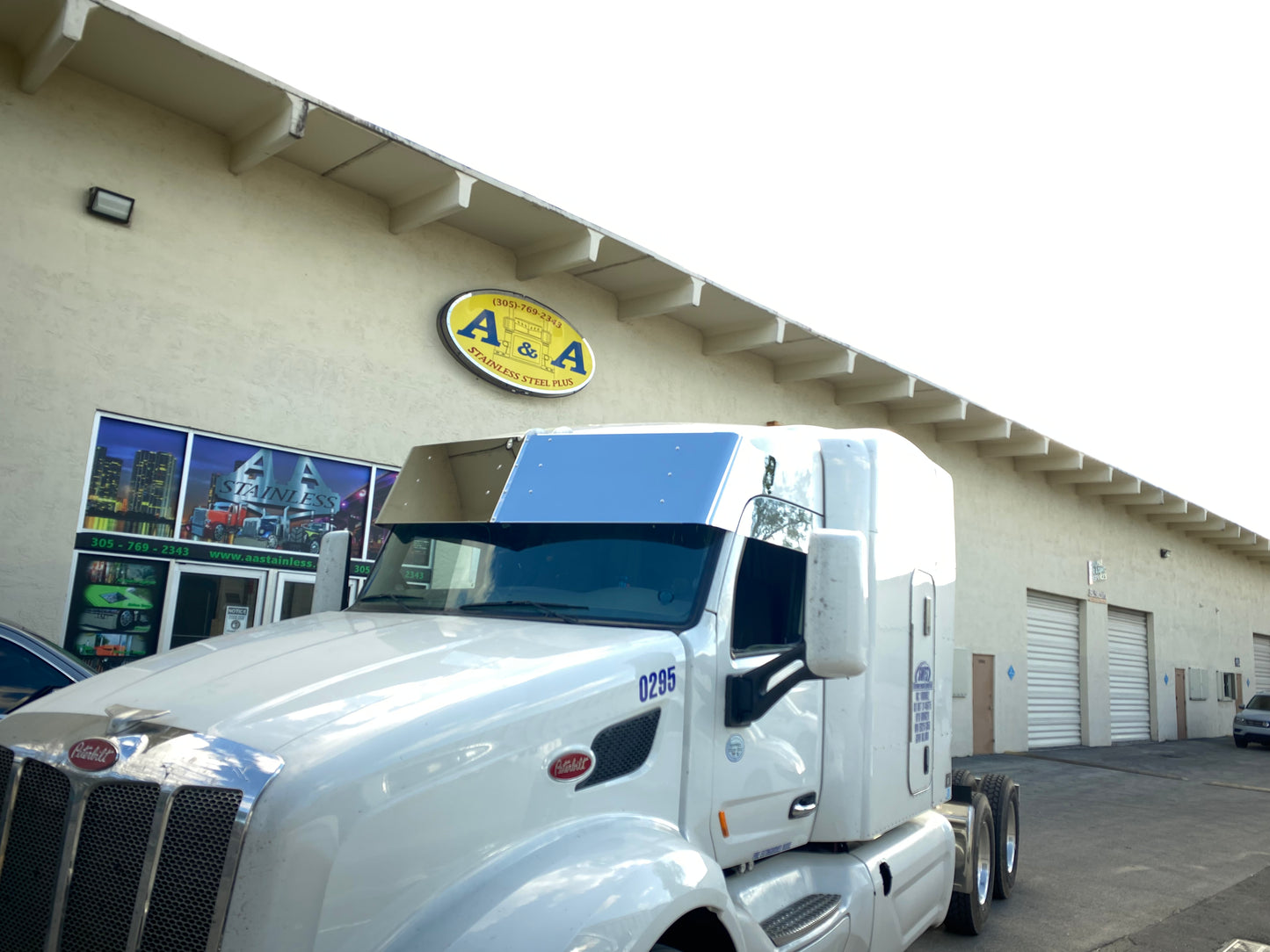 Visera Lisa Recta de 19" Peterbilt 579
