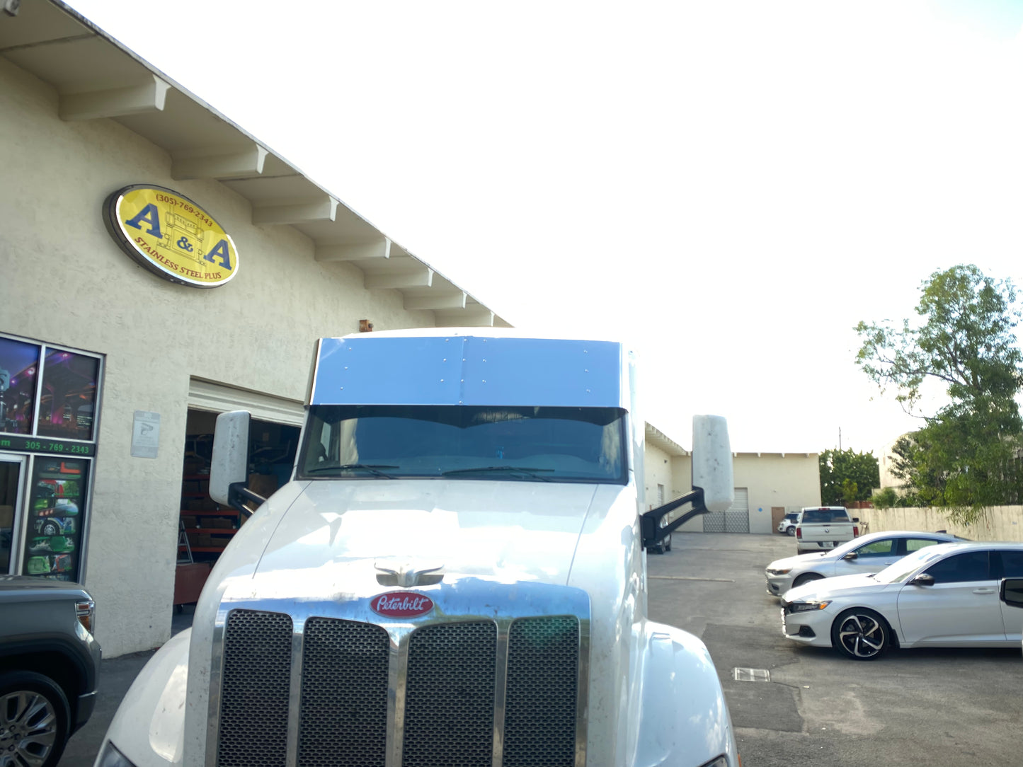 Visera Lisa Recta de 19" Peterbilt 579