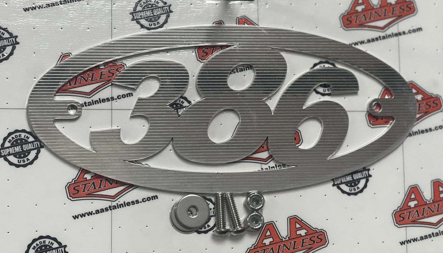 PETERBILT 386 LOGO DE CAPÓ RESISTENTE.