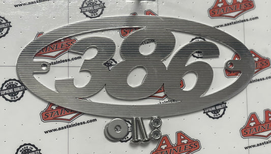PETERBILT 386 LOGO DE CAPÓ RESISTENTE.