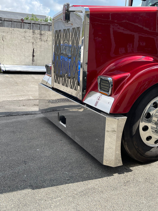 SALPICADEROS DE ACERO INOXIDABLE CON EL LOGOTIPO DE KENWORTH TROQUELADO