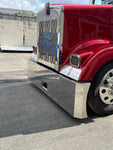 FENDER GUARDS STAINLESS STEEL WITH KENWORTH LOGO CUT OUT