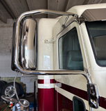 304 Stainless Steel Mirror Brackets (Pair) Fits Freightliner Classic and FLD120