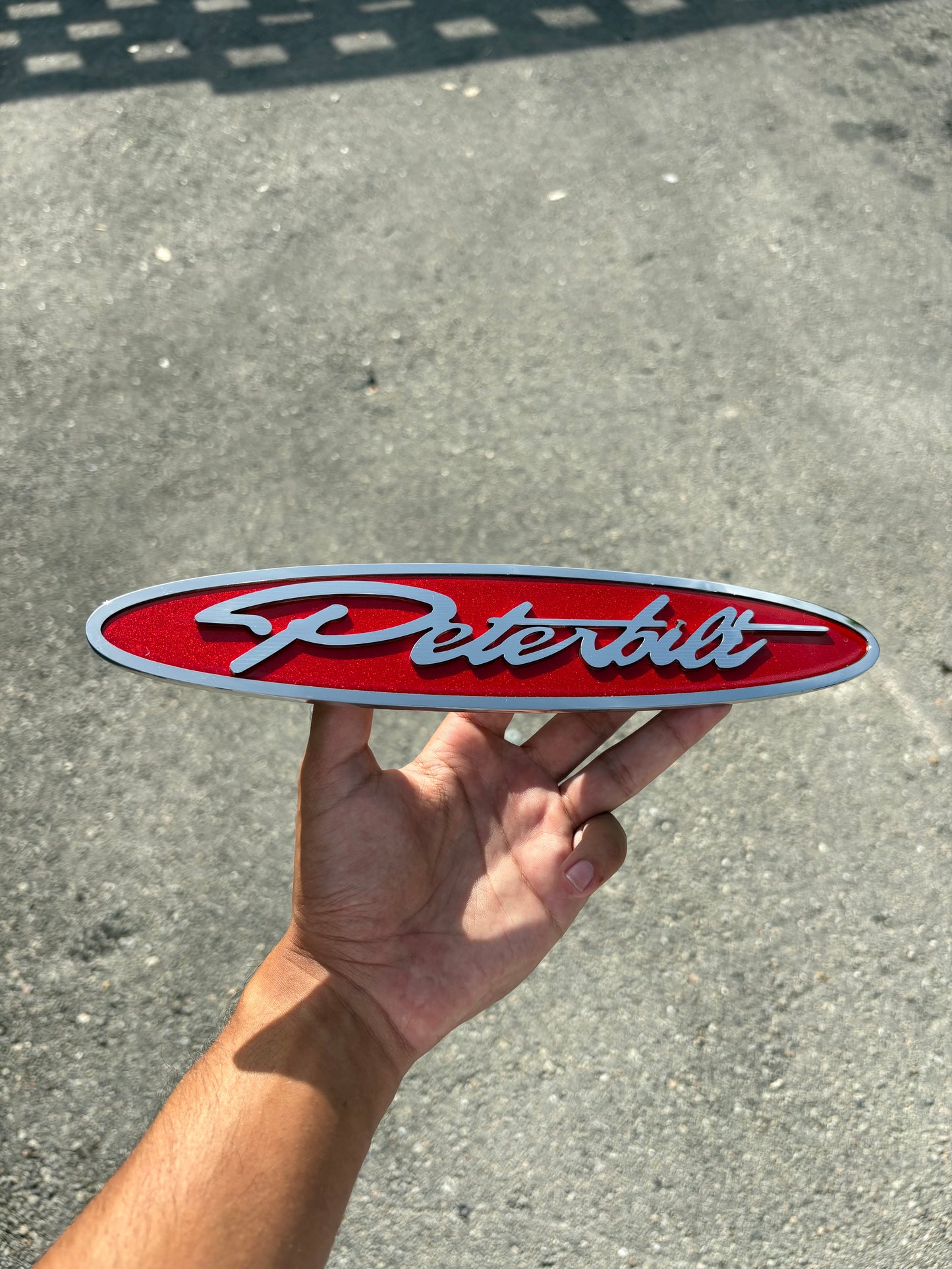 Peterbilt Candy Red Emblem