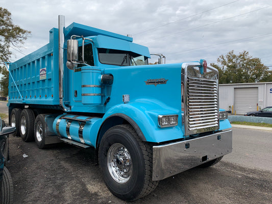 Parrilla de acero inoxidable con persianas Kenworth W900B
