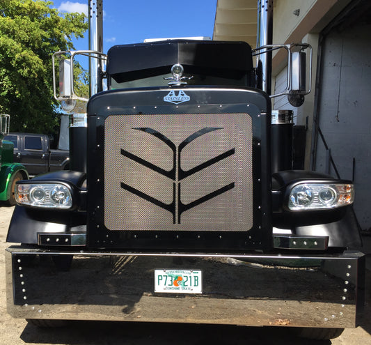 Paragolpes estilo Cane para Peterbilt con 18 LED