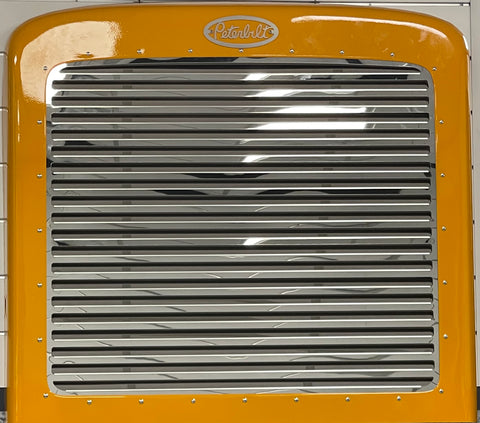 GRILLE LOUVERED HEAVY DUTY 14GAUGE FOR PETERBILT 389