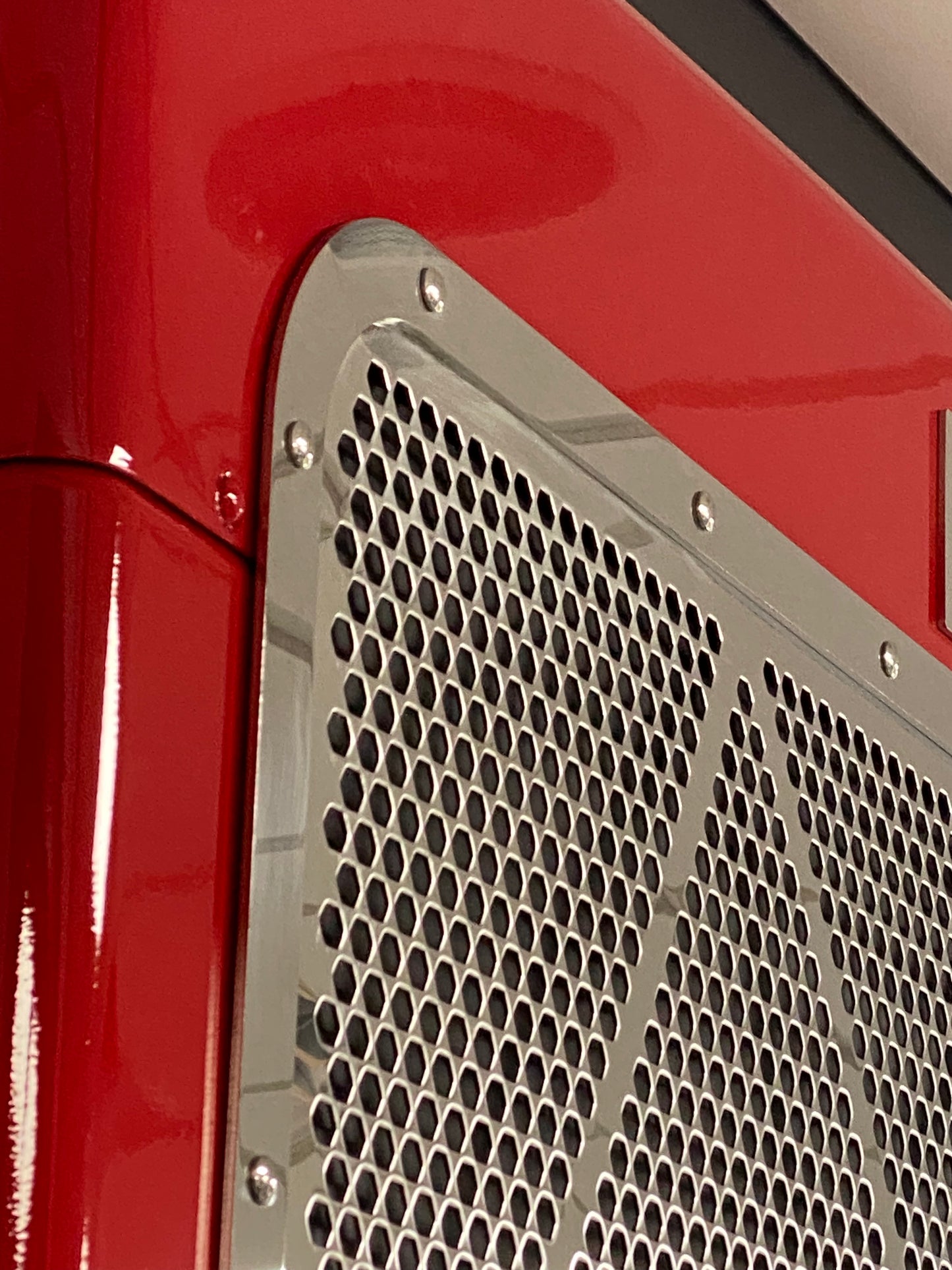 Embellecedor de parrilla de acero inoxidable para Peterbilt 379