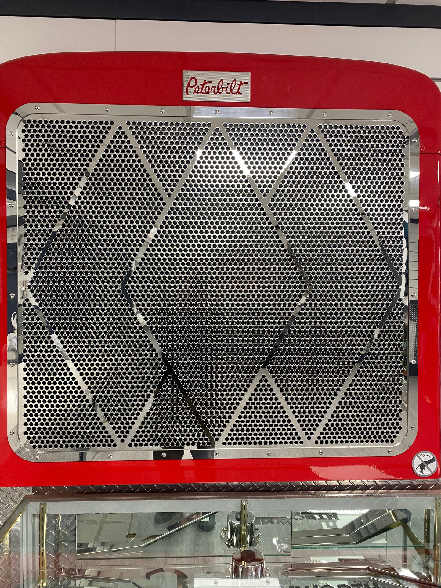 Embellecedor de parrilla de acero inoxidable para Peterbilt 379