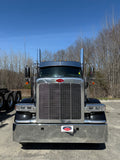 Peterbilt 589 Stainless Steel Curved Visor (Fits Car Carries)