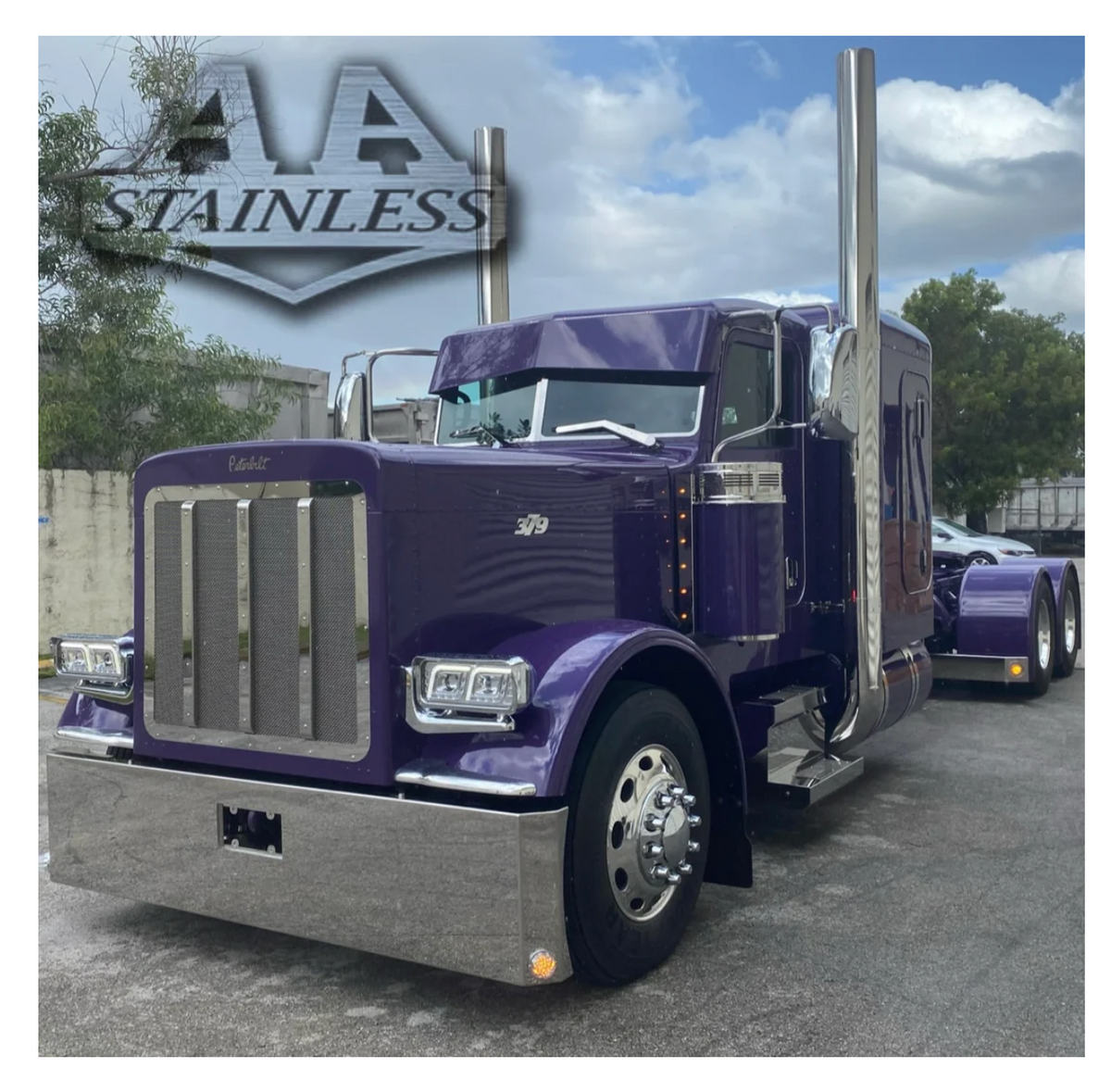 Peterbilt 300 Series 13.5" to 10" Plain Bowtie Drop Visor