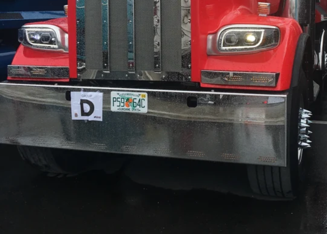 Kenworth W900 18" American Eagle Bumper w/ 11 Hidden LED's (3 line)