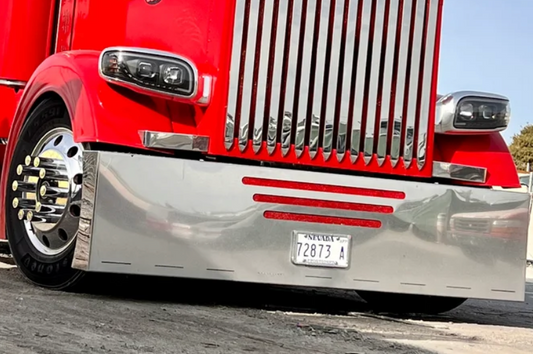 Defensa American Eagle de 20" para Peterbilt 379 y 389 con 11 LED ocultos