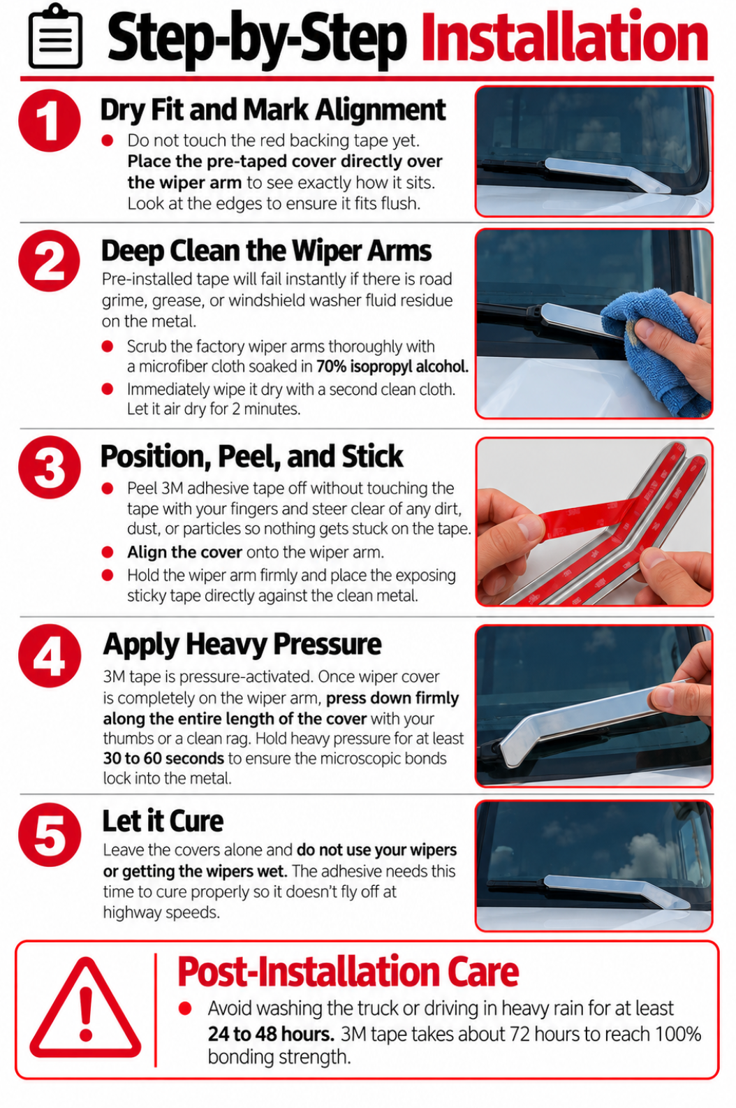Freightliner Classic Wiper Covers