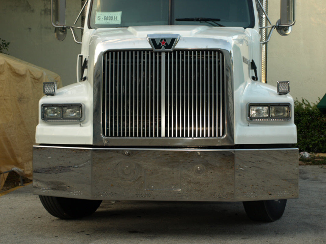 Paragolpes Westernstar 4800, 4964, 4700 con 8 luces ocultas y portaetiquetas