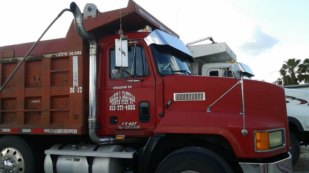 Mack CH600, CH613, Vision, Granite Visera Lisa en Forma de V de 14.5"