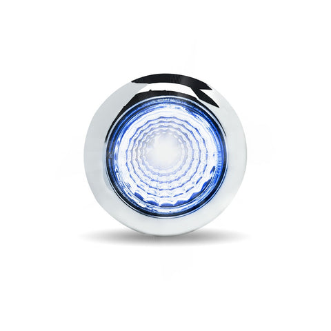 3/4" CLEAR AMBER-BLUE DUAL TRUX LED