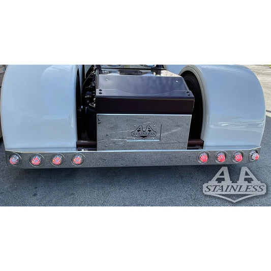 Paragolpes en T Universal de 19" con 8 luces de sandía y biseles