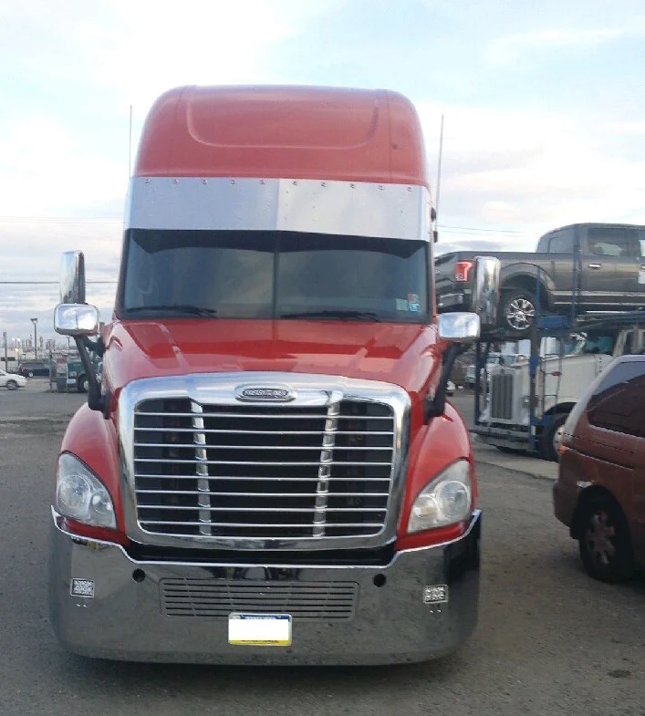 Visera recta Freightliner Cascadia con LED de 10 3/4"
